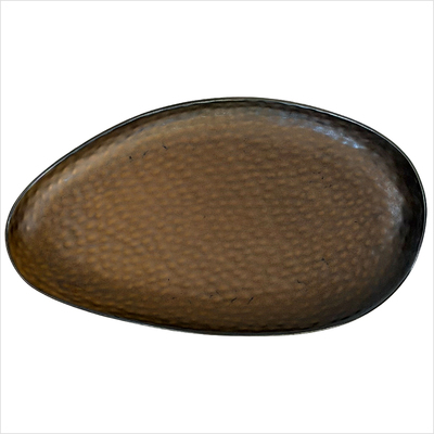 Platte oval 39 x 22 cm_Claro gold__top